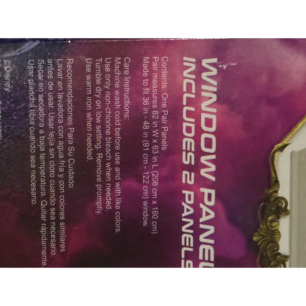 Disney Descendants 2 Sets Window Curtain‎ Panels Microfiber Includes 4 Panels